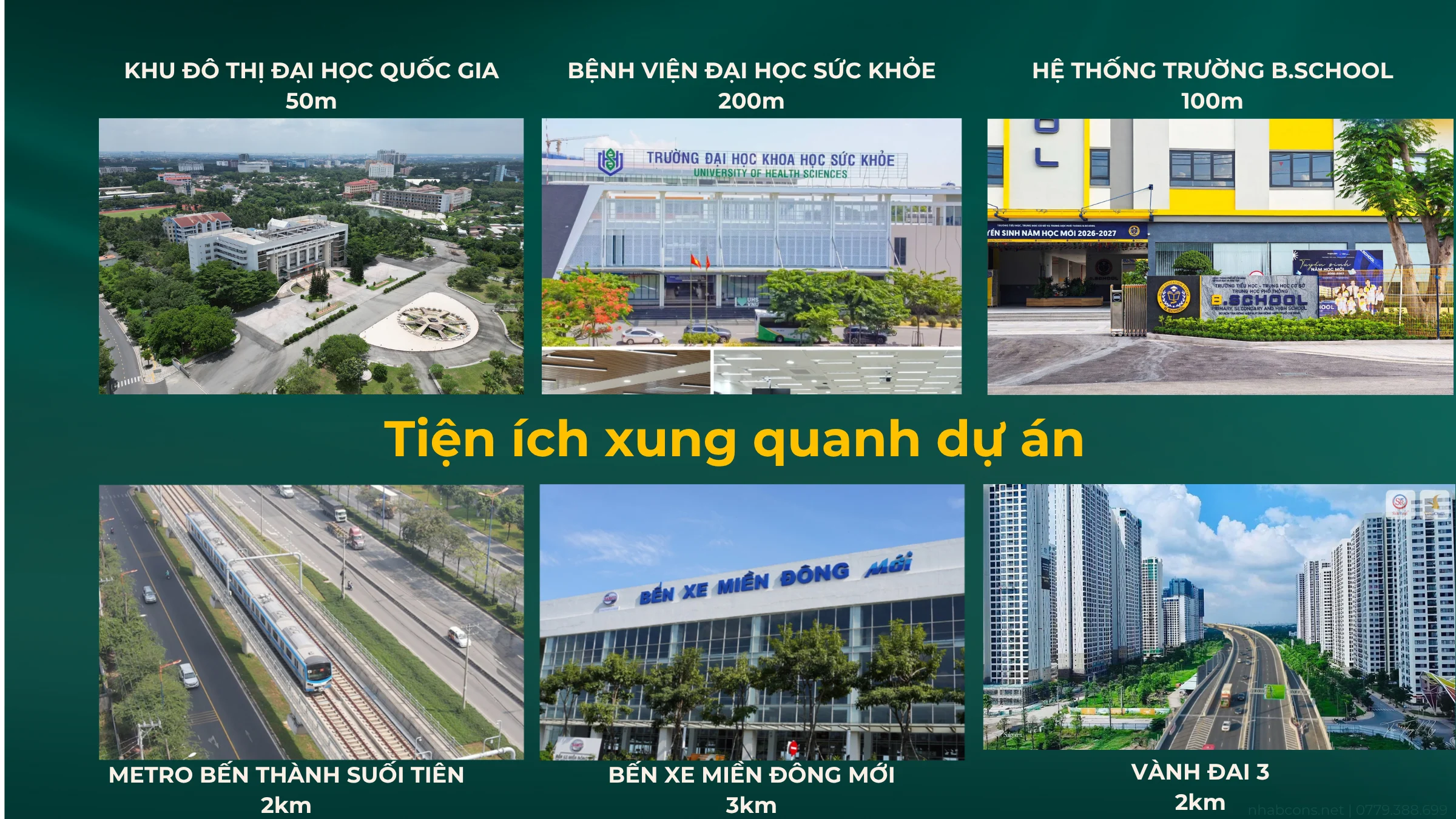 Tiện ích ngoại khu dự án Bcons Aria