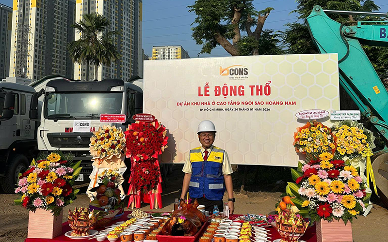 Lễ động thổ Bcons Aria