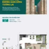 Layout căn 2PN Bcons Central Park